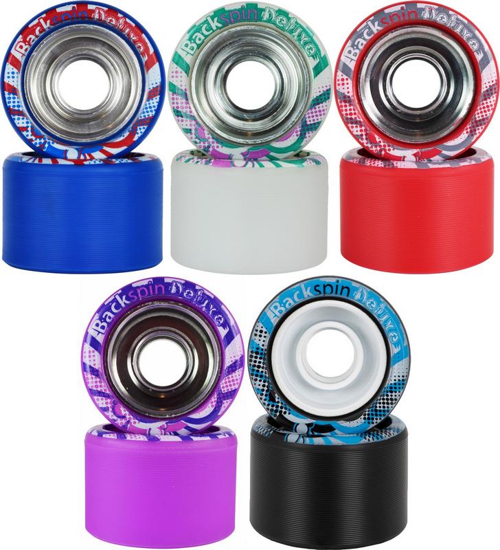 Vanilla Blackout with Deluxe Wheels Skate - ROLLER SKATE USA