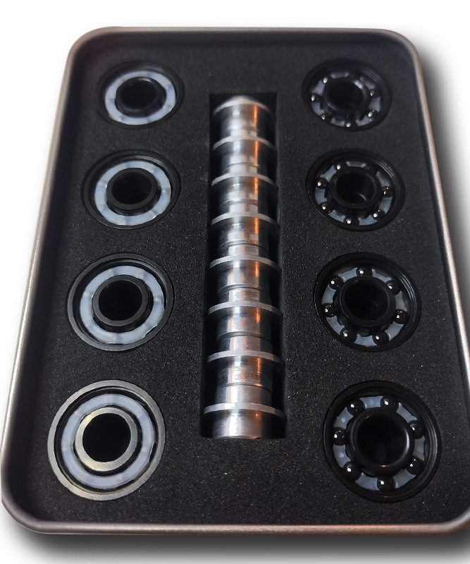 Tornado F-3 Black SI3n4 silicon nitride Ball W/ Black Oxidized Races Bearings