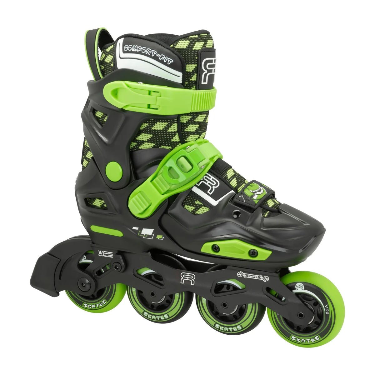 FR EZX Black Skate - ROLLER SKATE USA