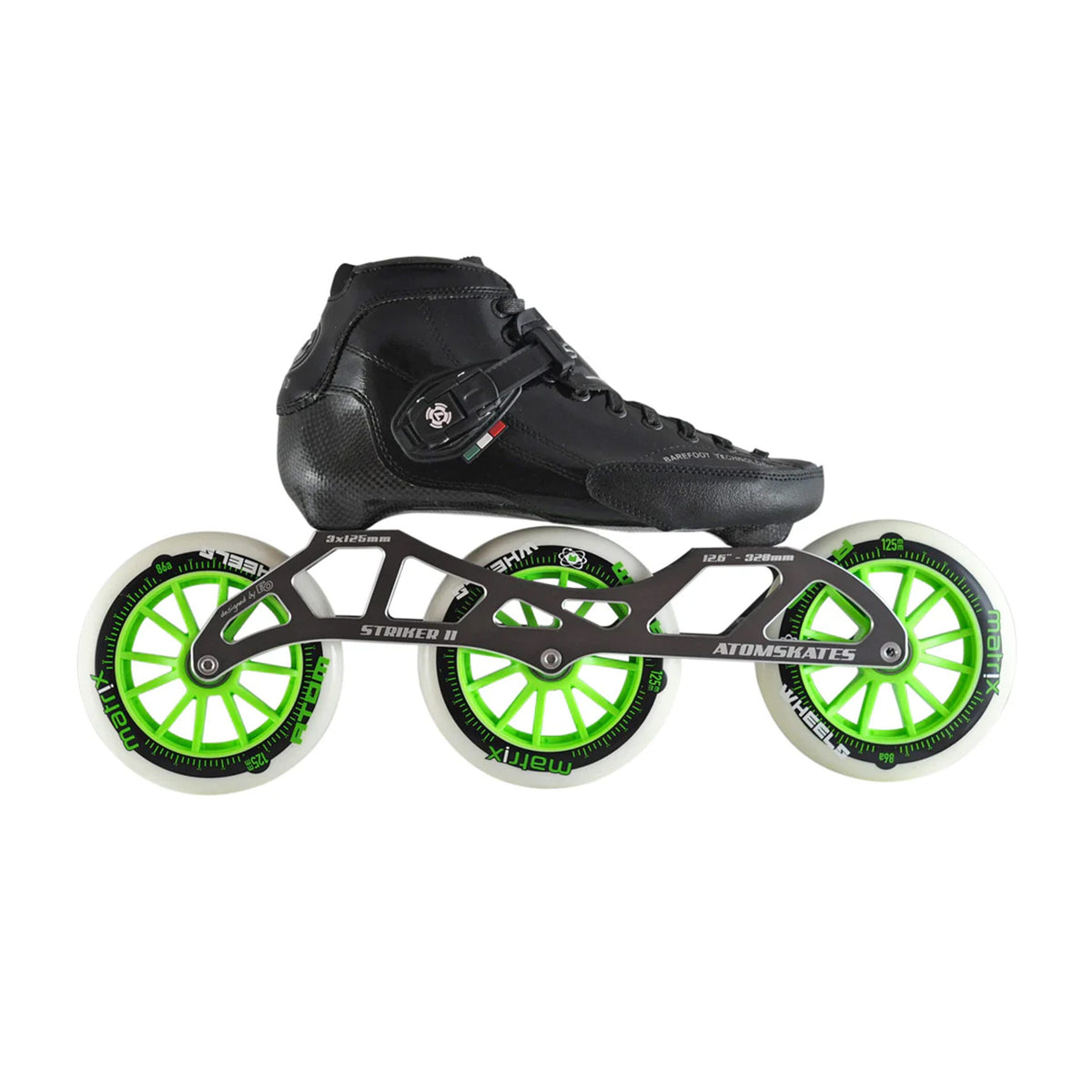 Luigino Strut 125 Inline Skate Package with Striker Mark II