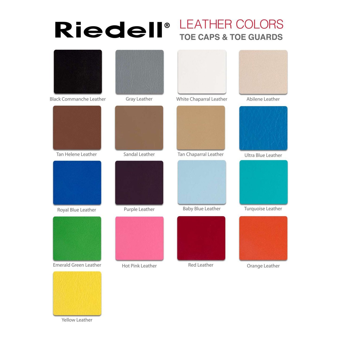 Riedell Pro Fit Leather Toe Caps