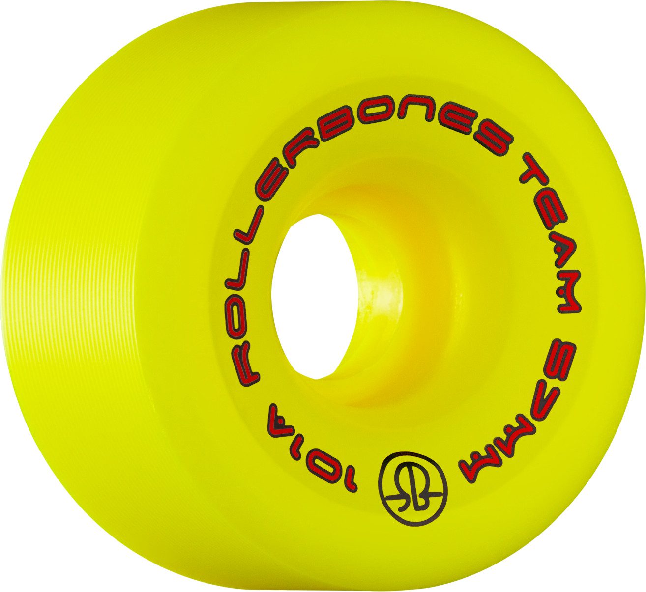 Rollerbones Team Logo 57mm Yellow Roller Skate Wheels