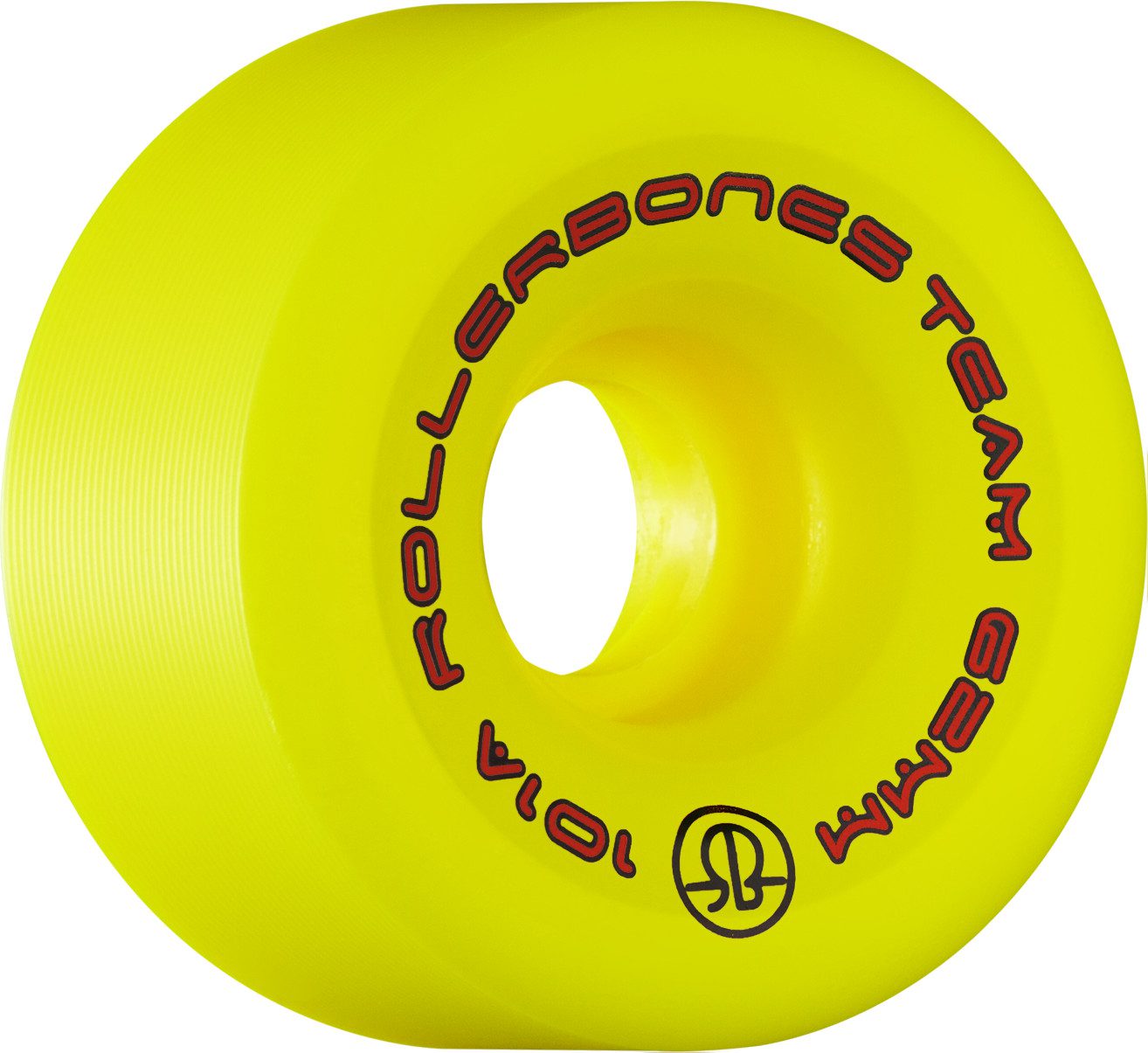 Rollerbones Team Logo 62mm Yellow Roller Skate Wheels