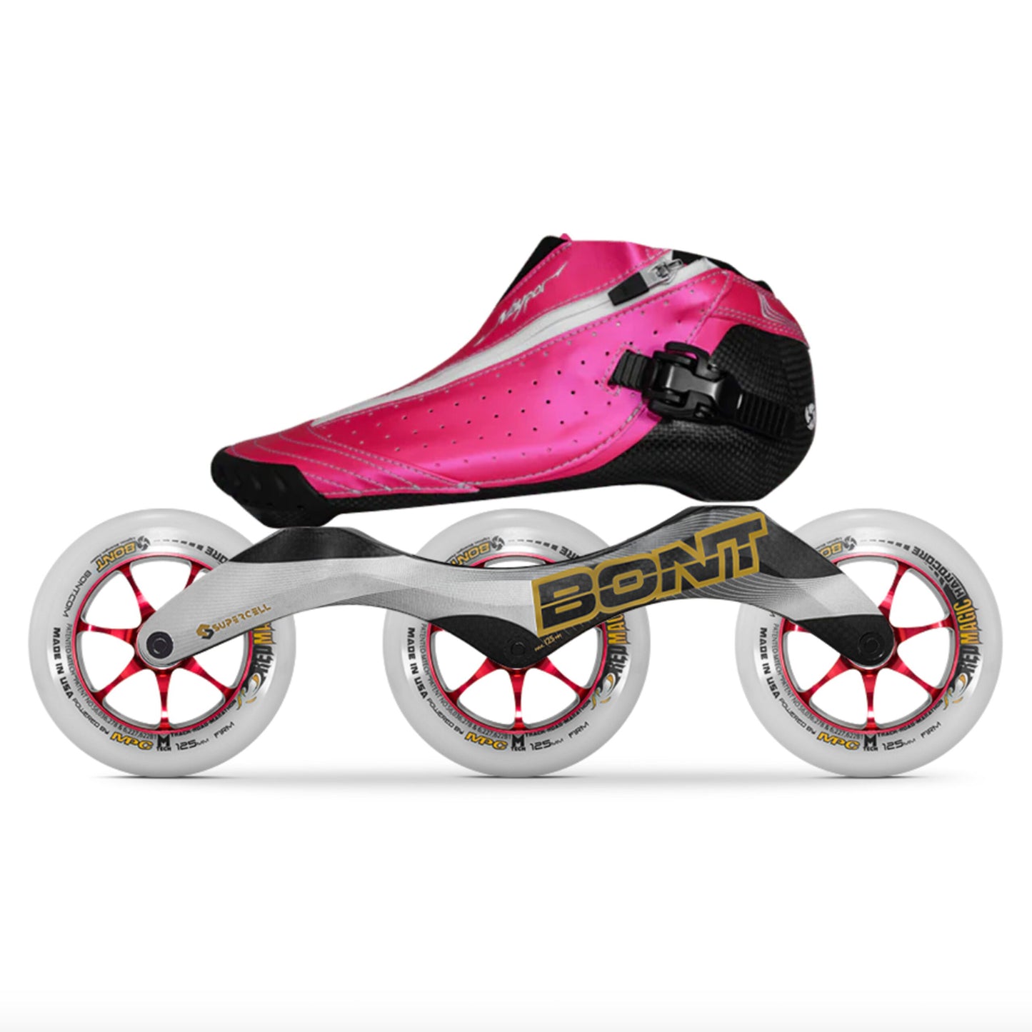 Bont Vaypor Zipper Toebox Colors Inline Skate with Supercell Frame