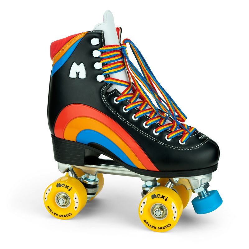 Moxi Rainbow Rider Asphalt Black Roller Skate