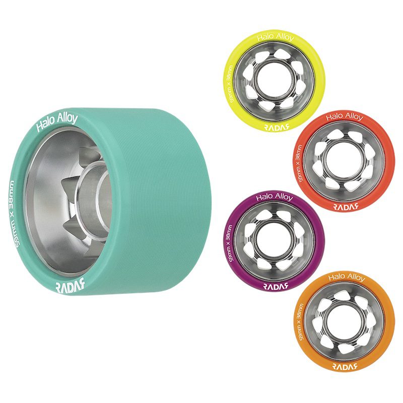Radar Halo Alloy Roller Skate Wheels