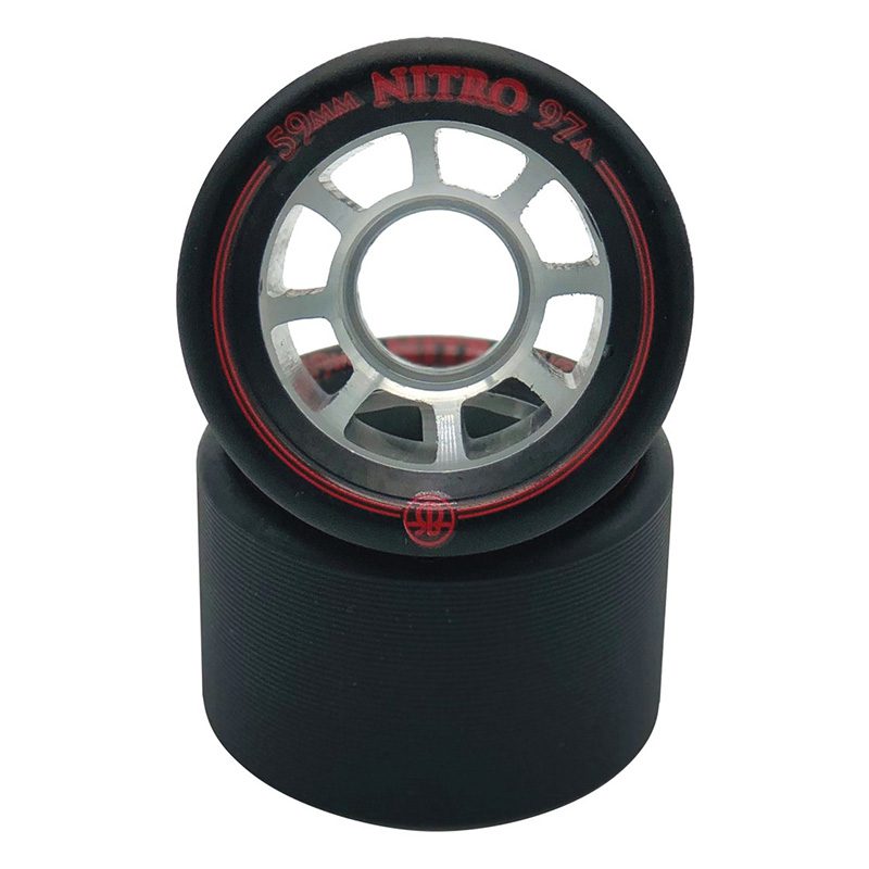 Rollerbones Nitro Black Roller Skate Wheels 59mm
