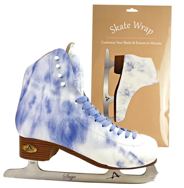 American Ice Skate Wrap Purple Tie-Dye