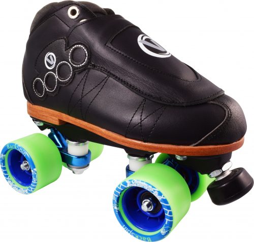 Vanilla Blackout Pro with Scribble Wheels Skate - ROLLER SKATE USA