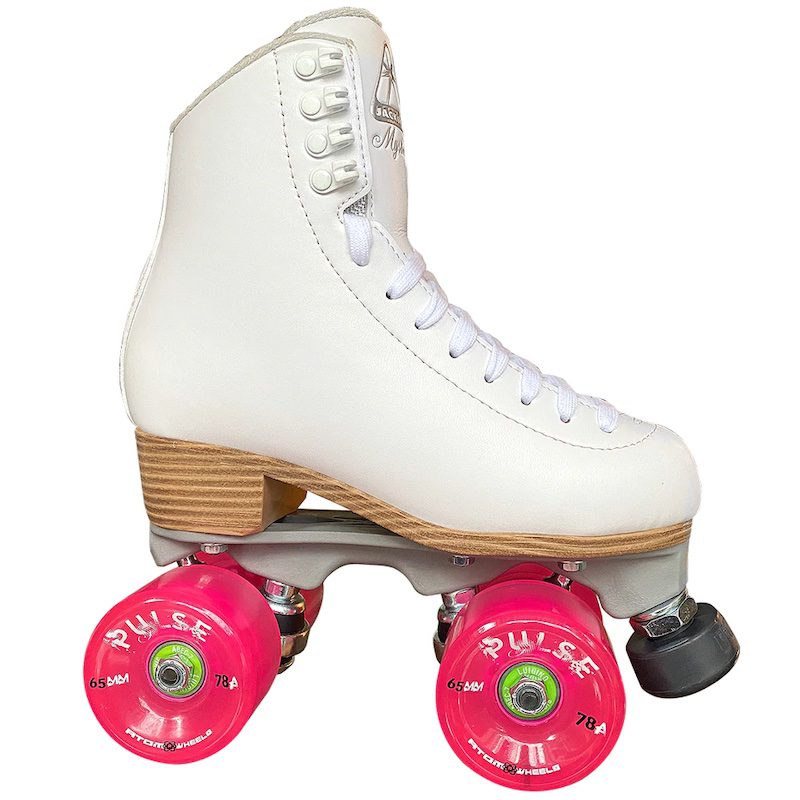 Jackson Mystique White Viper Nylon Outdoor Skate with Pulse