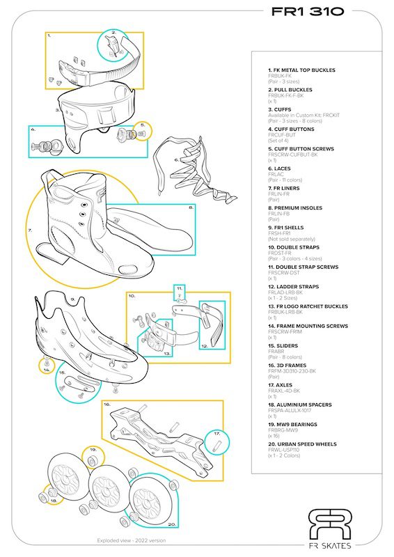 FR FR1 310 Freeride Skate Black