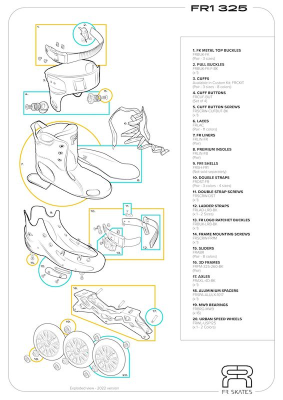 FR FR1 325 Freeride Skate Black