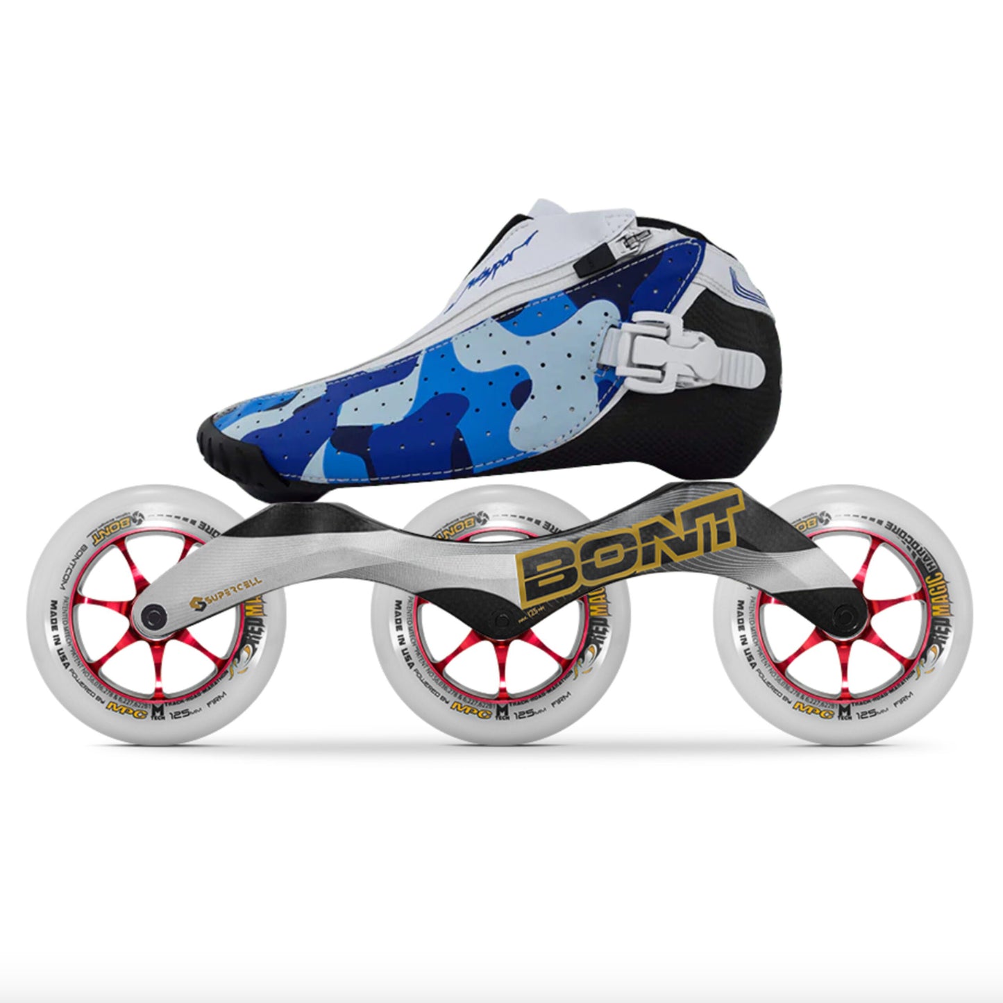 Bont Vaypor Zipper No Toebox Inline Skate with Supercell Frame
