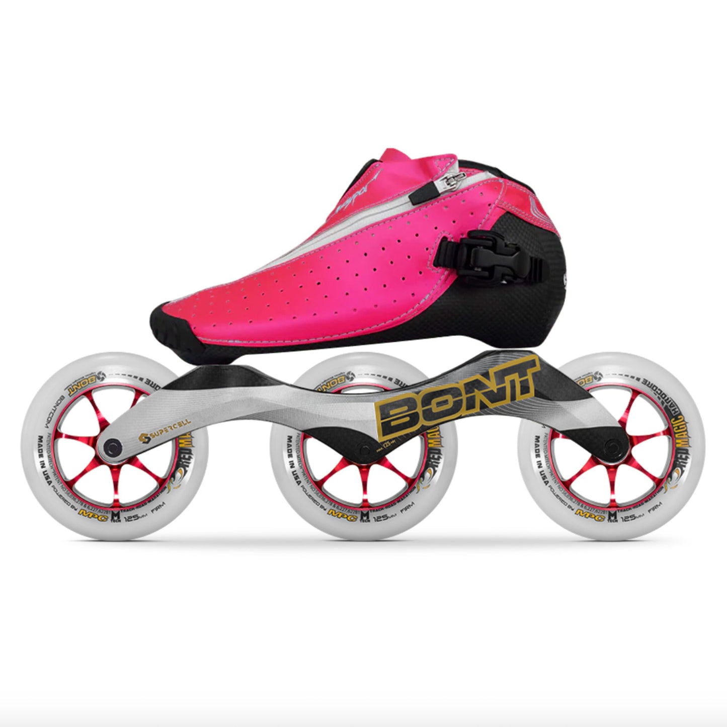 Bont Vaypor Zipper No Toebox Inline Skate with Supercell Frame