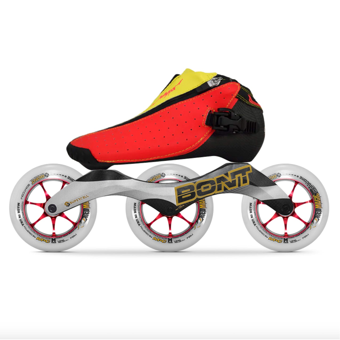 Bont Vaypor Zipper No Toebox Inline Skate with Supercell Frame