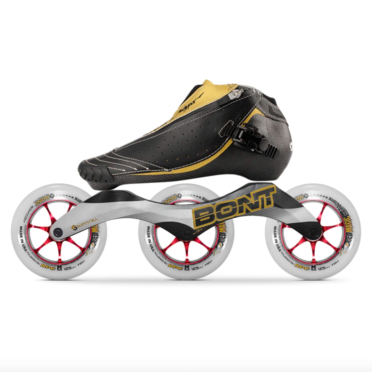 Bont Vaypor Zipper Toebox Inline Skate with Supercell Frame