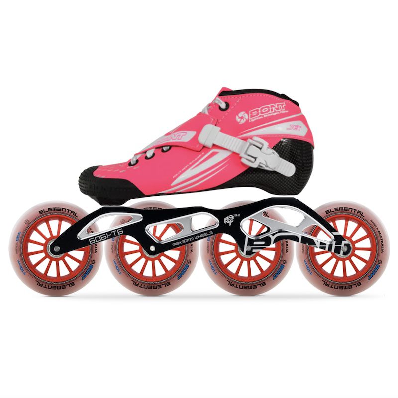 Bont Jet Inline Speed Skate Black 2PF 6061 Frame