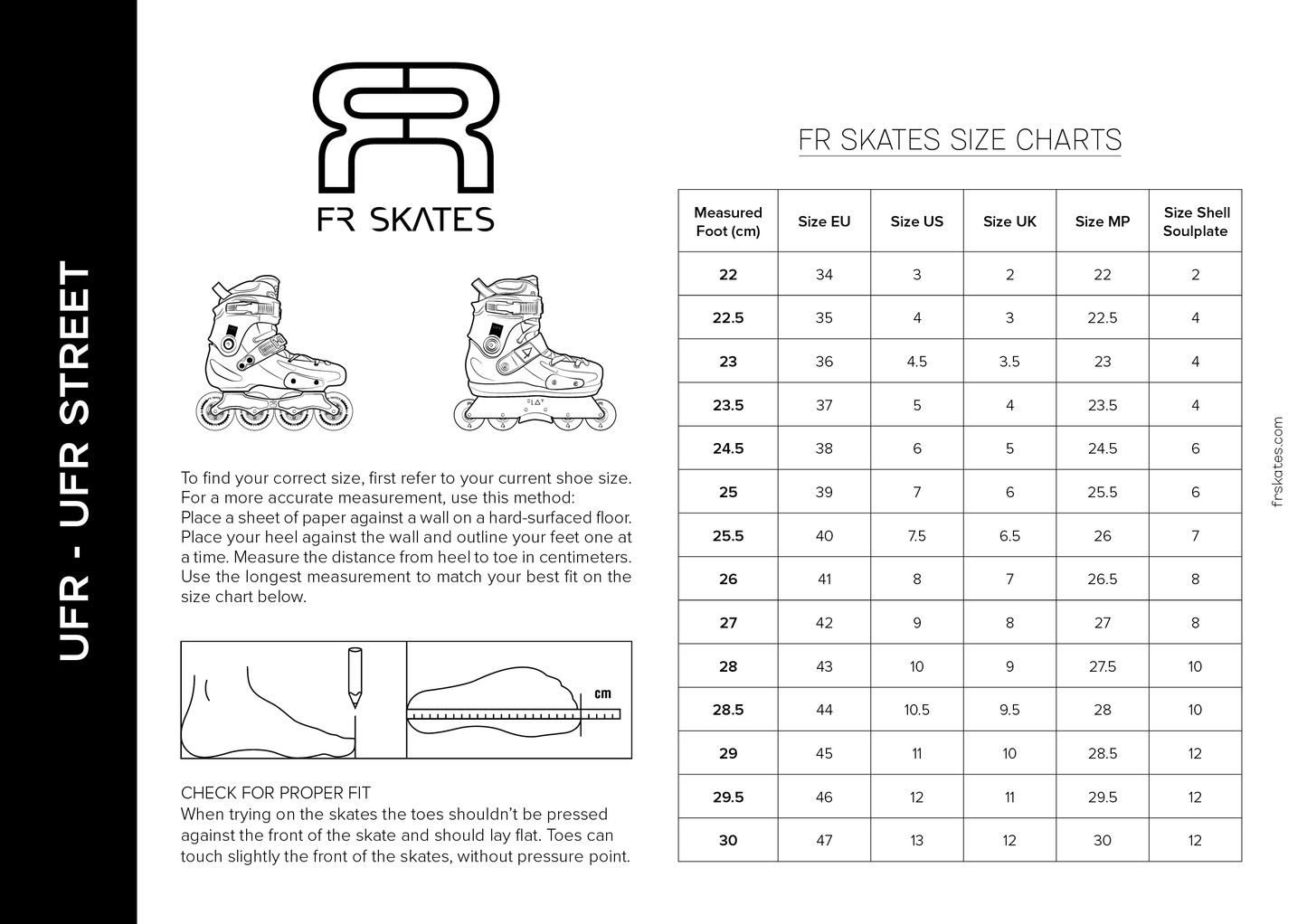 FR UFR Street Skates