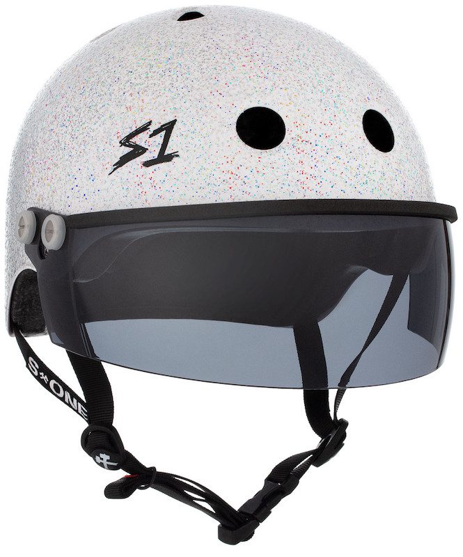 S1 Lifer Visor Helmet Gen 2 White Gloss Glitter