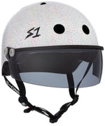 S1 Lifer Visor Helmet Gen 2 White Gloss Glitter