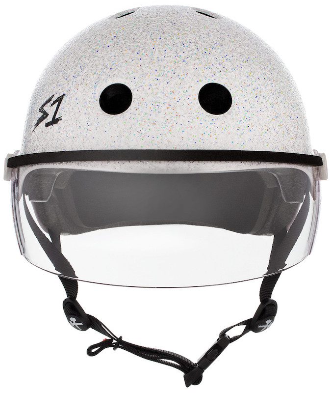 S1 Lifer Visor Helmet Gen 2 White Gloss Glitter