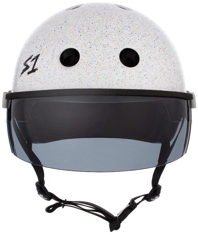 S1 Lifer Visor Helmet Gen 2 White Gloss Glitter