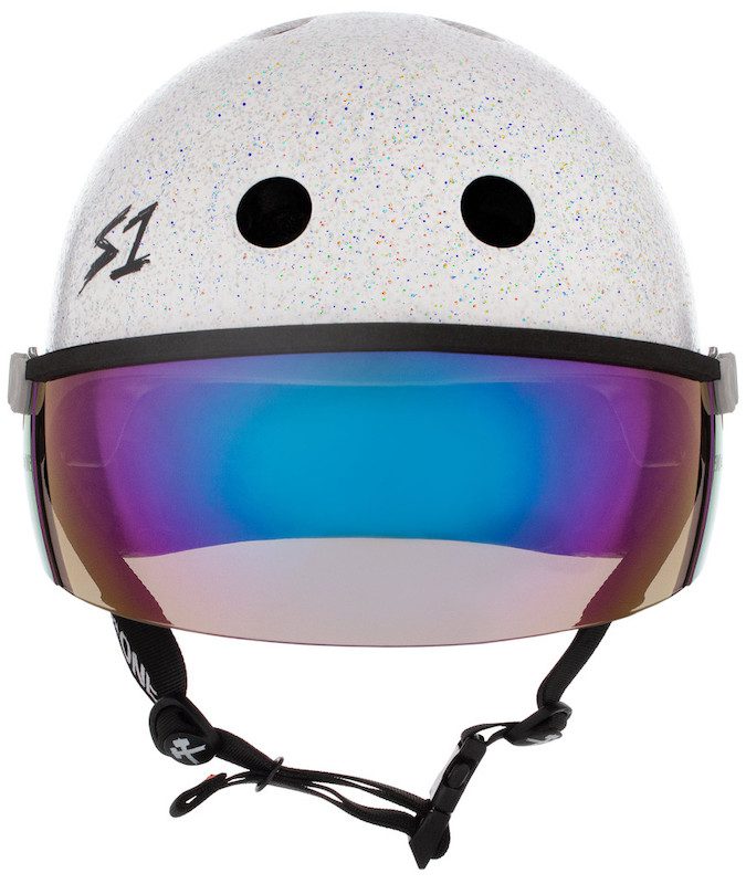 S1 Lifer Visor Helmet Gen 2 White Gloss Glitter