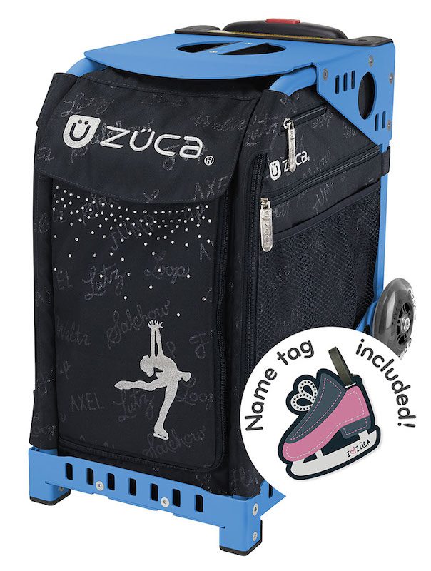 ZÜCA ブルー キャリーカート 雪の結晶デザイン Zuca Sport Bag Ice Queen - ROLLER SKATE USA