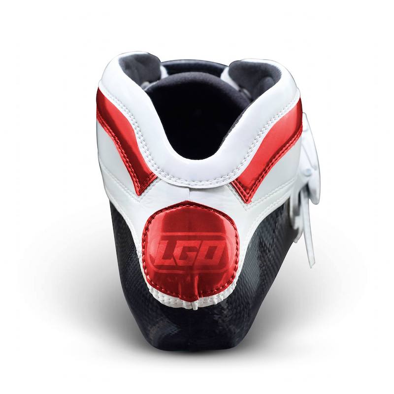 LGO Ultimate White Red Skate Boot