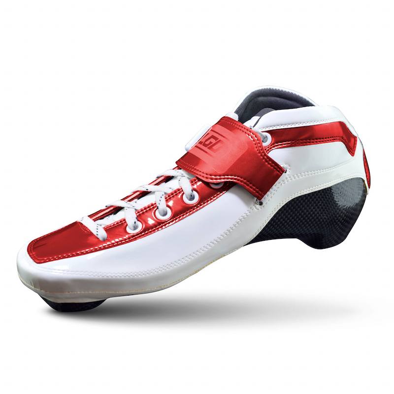 LGO Ultimate White Red Skate Boot