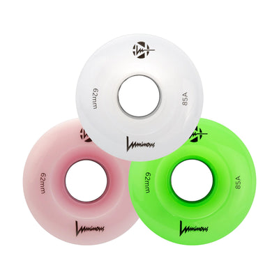 Luminous QUAD LED Wheels Sixies 62mm (6LED)