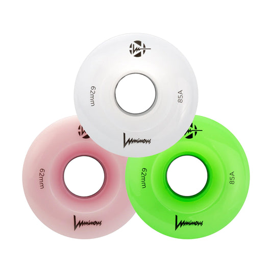 Luminous QUAD LED Wheels Sixies 62mm (6LED)