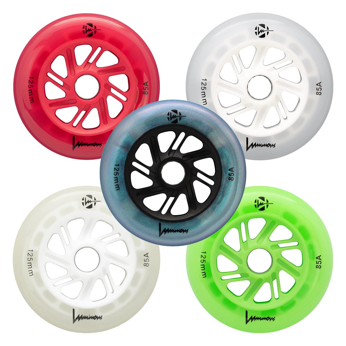 Luminous Inline LED Wheels 125mm