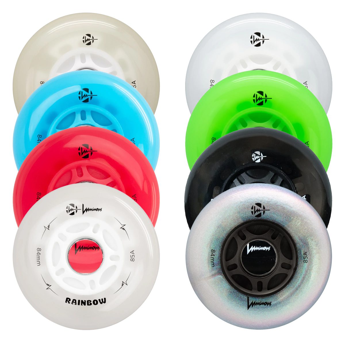 Luminous LED Inline Wheels - ROLLER SKATE USA