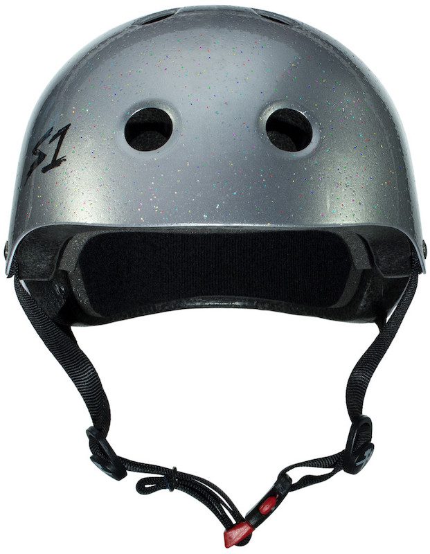 S1 Mini Lifer Helmet Silver Gloss Glitter