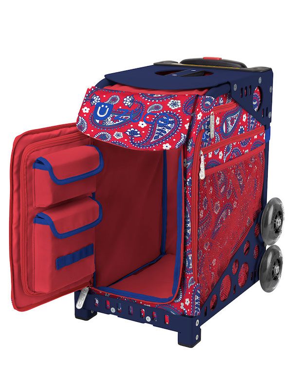 Zuca Paisley in Red Sport Bag