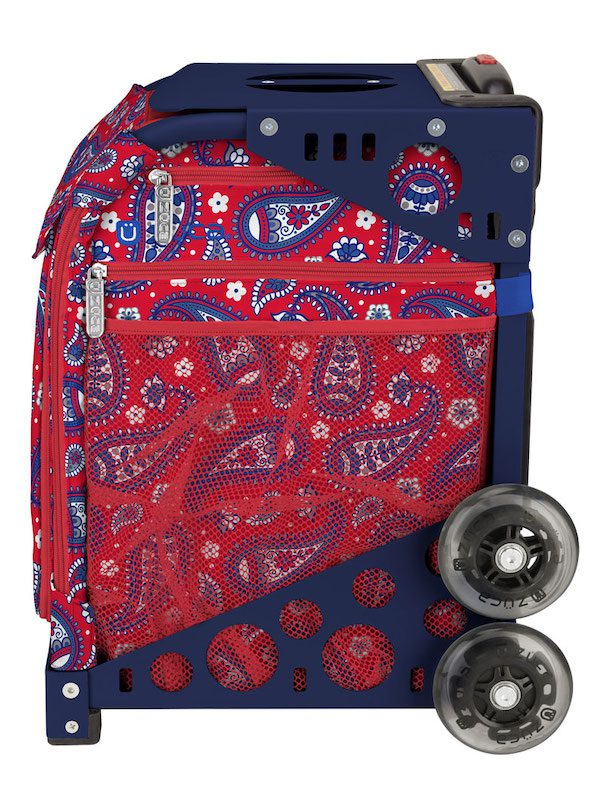 Zuca Paisley in Red Sport Bag