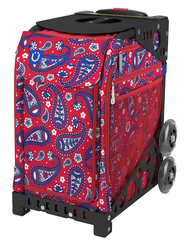 Zuca Paisley in Red Sport Bag