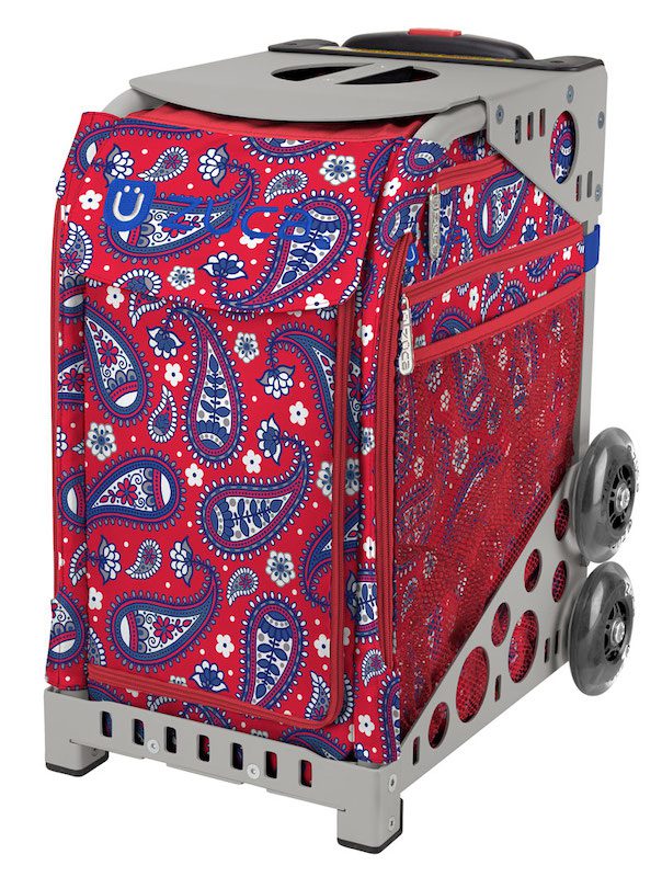 Zuca Paisley in Red Sport Bag