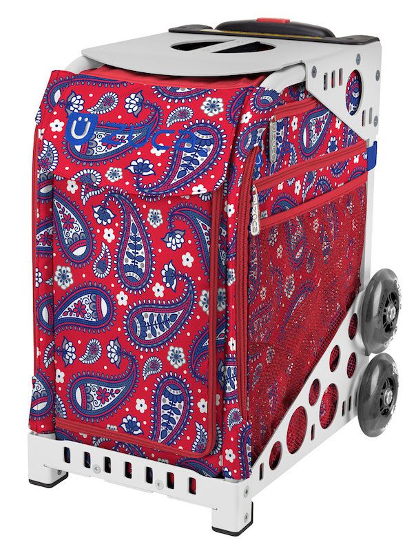 Zuca Paisley in Red Sport Bag