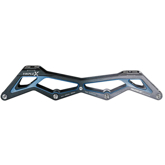 Powerslide Triple X5 12.0" 4x100 Black Blue 195m Frame