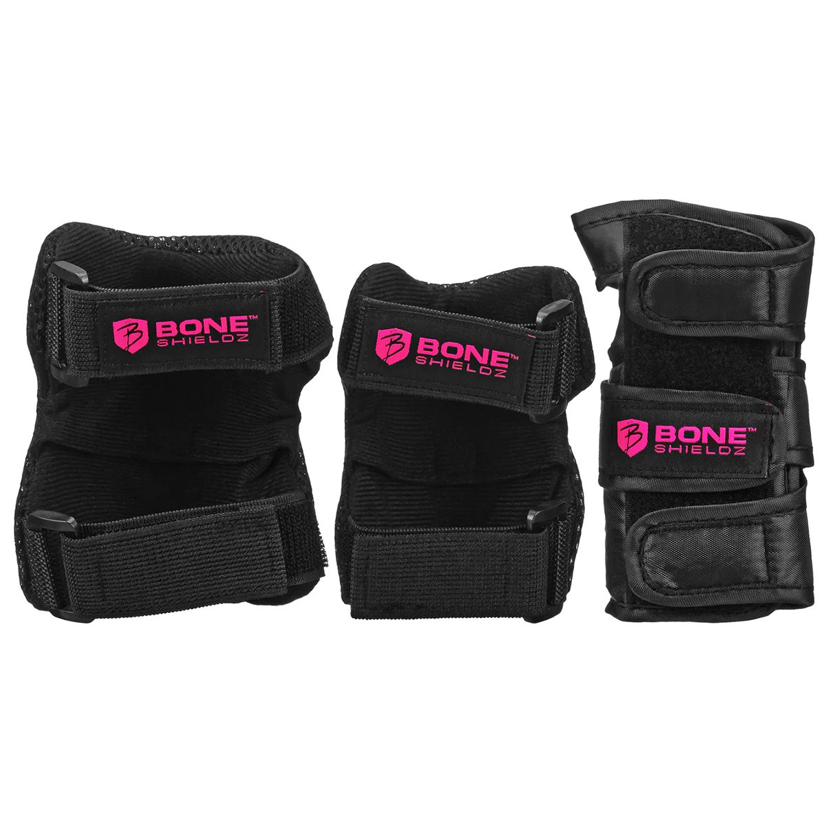 Skate Protective Gear Roller Derby Cruiser 3000 Youth Tri pack Black Pink