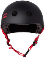 S1 Lifer Helmet Black Matte/Red Straps