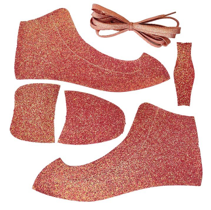 American Roller Skate Wrap Sparkle Pink