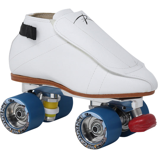 Riedell PowerTrac Cannibal Jam Roller Skate With 395 White Boot
