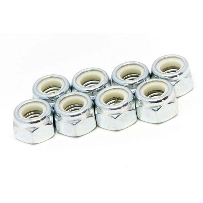 Roll-line 7 mm Axle Locknuts Silver