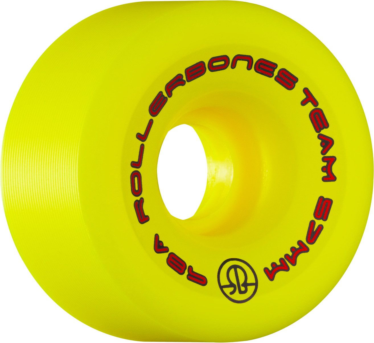 Rollerbones Team Logo 57mm Yellow Roller Skate Wheels
