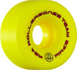 Rollerbones Team Logo 57mm Yellow Roller Skate Wheels