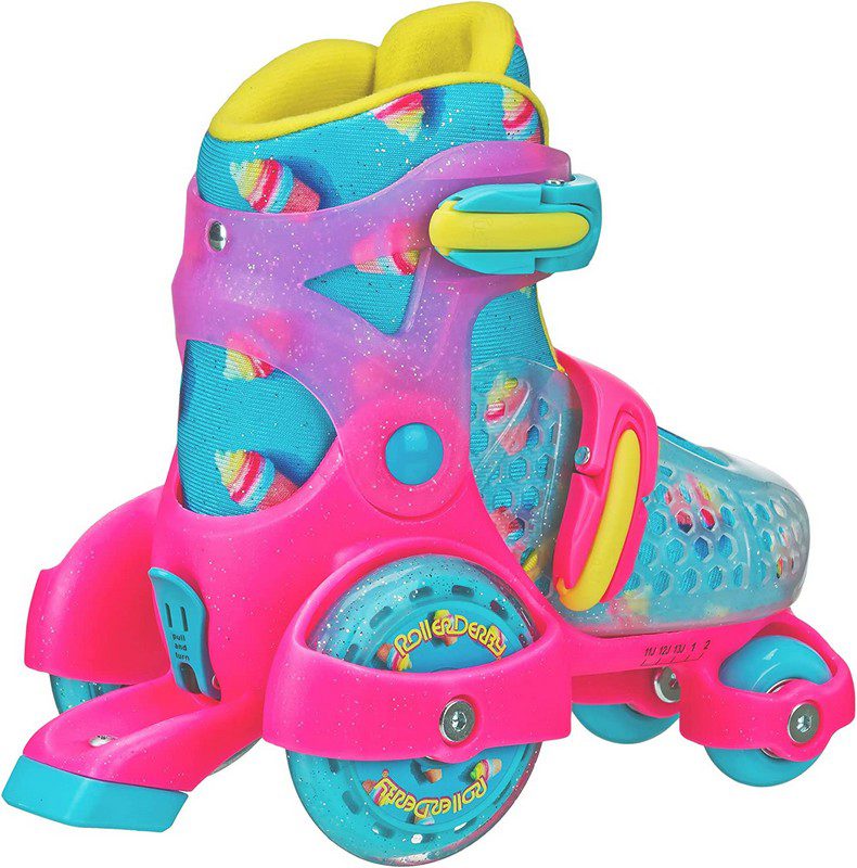 Roller Derby FUN ROLL Jr. Girl's Adjustable Roller Skates - Ice Cream