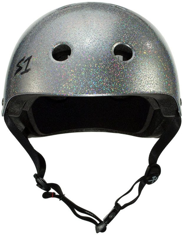 S1 Mega Lifer Helmet Silver Gloss Glitter